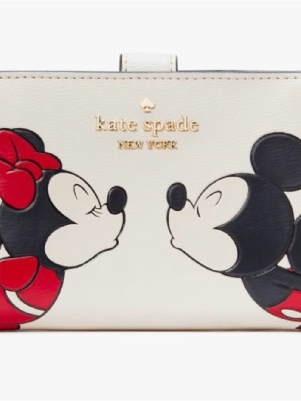 Disney X Kate Spade NY Minnie Medium Compact Bifold Wallet (Style Number KG656)